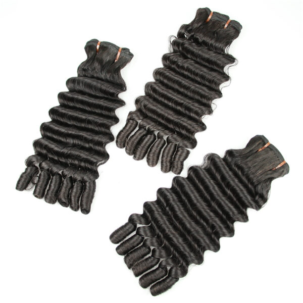 Deep Wave Virgin Human Hair Double Drawn Bundles
